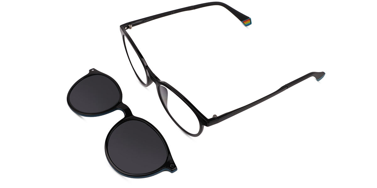 Polaroid PLD 6137/CS With Clip-On 807/M9, Black frame