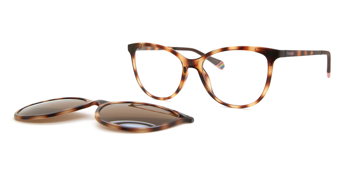 Polaroid PLD 6138/CS With Clip-On 086/SP, Tortoiseshell frame