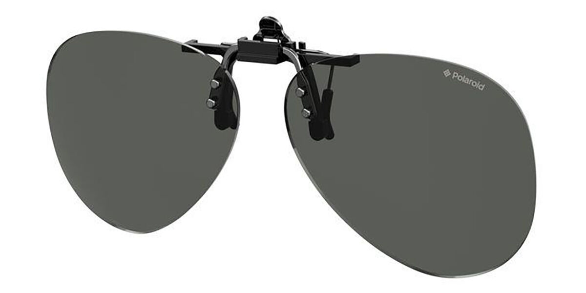 Polaroid PLD 0009/C-ON Clip-on Only Polarized 08A/M9, Black frame, Grey lenses