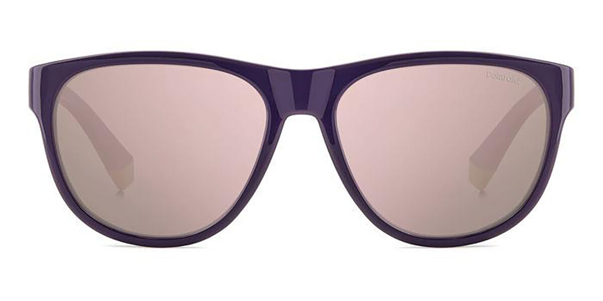 Polaroid PLD 2156/S Polarized B3V/JQ, Purple frame, Gradient Pink Grey Multilayer Mirror lenses