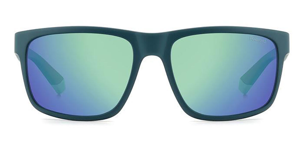Polaroid PLD 2157/S Polarized PYW/5Z, Blue frame, Blue Green Mirror lenses