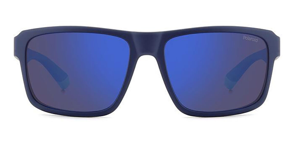 Polaroid PLD 2158/S Polarized FLL/5X, Blue frame, Blue Mirror lenses