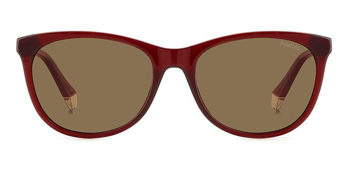 Polaroid PLD 4161/S Polarized LHF/SP, Burgundy frame, Brown lenses