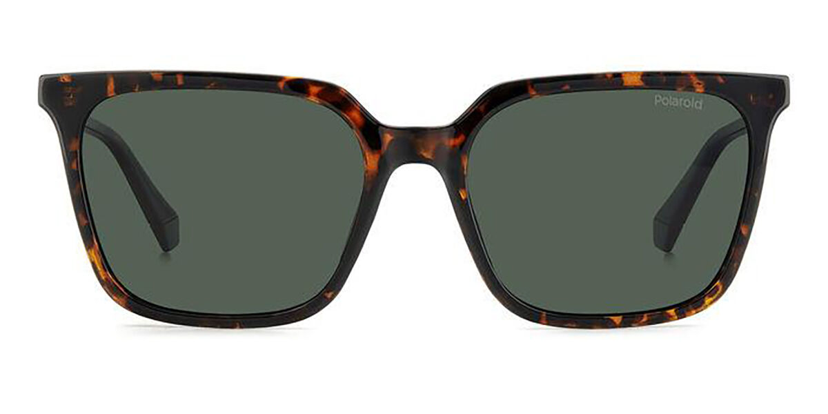 Polaroid PLD 4163/S Polarized 086/UC, Tortoiseshell frame, Green lenses