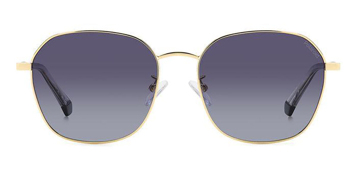 Polaroid PLD 4168/G/S/X Asian Fit Polarized J5G/WJ, Gold frame, Gradient Purple lenses