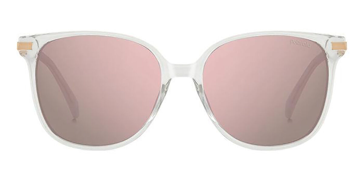 Polaroid PLD 4170/G/S/X Asian Fit Polarized DDB/JQ, Clear frame, Gradient Pink Grey Mirror lenses