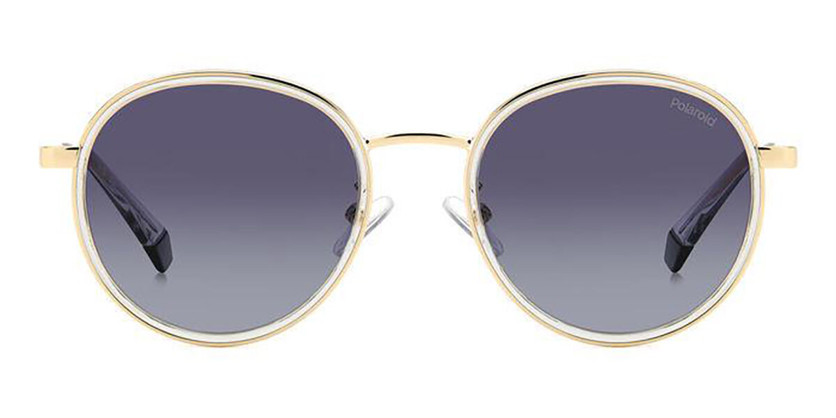 Polaroid PLD 4173/G/S/X Asian Fit Polarized 2F7/WJ, Gold frame, Gradient Purple lenses