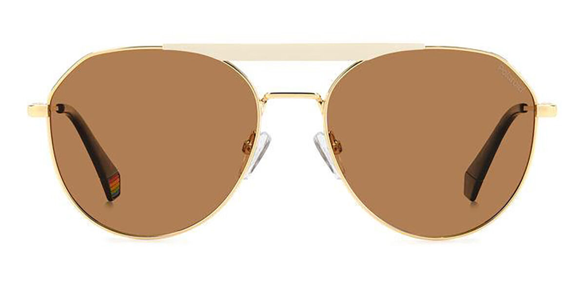 Polaroid PLD 6211/S/X Polarized B4E/SP, Gold frame, Brown lenses