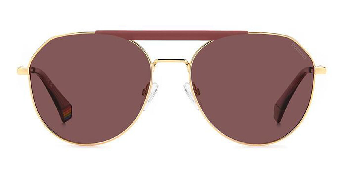 Polaroid PLD 6211/S/X Polarized S45/KL, Gold frame, Purple lenses