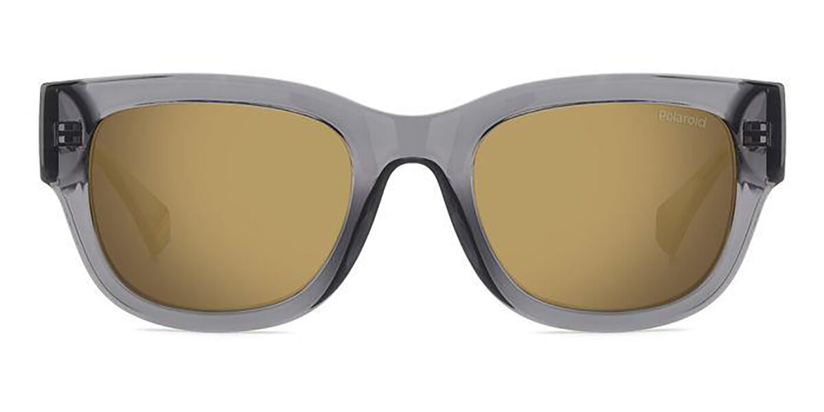 Polaroid PLD 6213/S/X Polarized RIW/LM, Grey frame, Gradient Grey Gold Mirror lenses