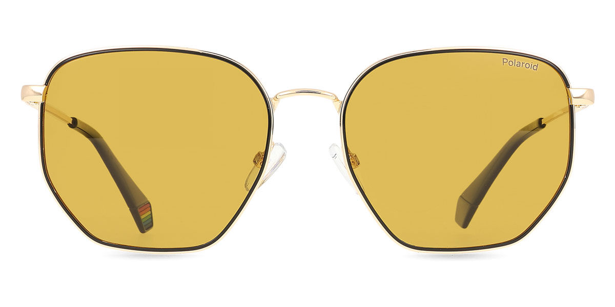 Polaroid PLD 6214/S/X Polarized DYG/MU, Gold frame, Gold Yellow lenses
