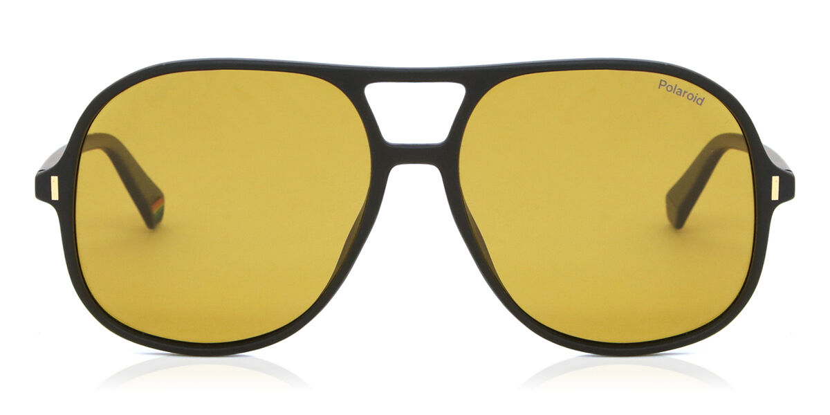 Polaroid PLD 6217/S Polarized 003/MU, Black frame, Gold Yellow lenses