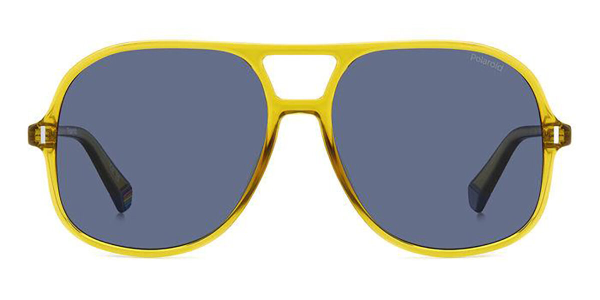 Polaroid PLD 6217/S Polarized 40G/C3, Yellow frame, Blue lenses