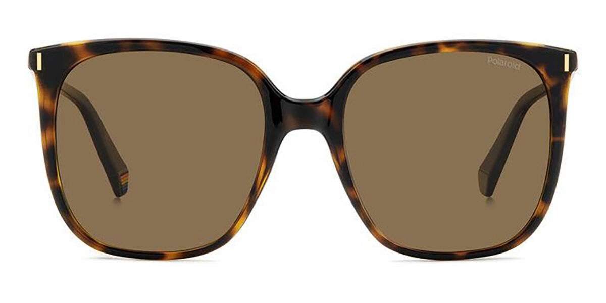 Polaroid PLD 6218/S Polarized 086/SP, Tortoiseshell frame, Brown lenses