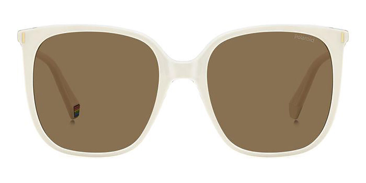 Polaroid PLD 6218/S Polarized VK6/SP, White frame, Brown lenses