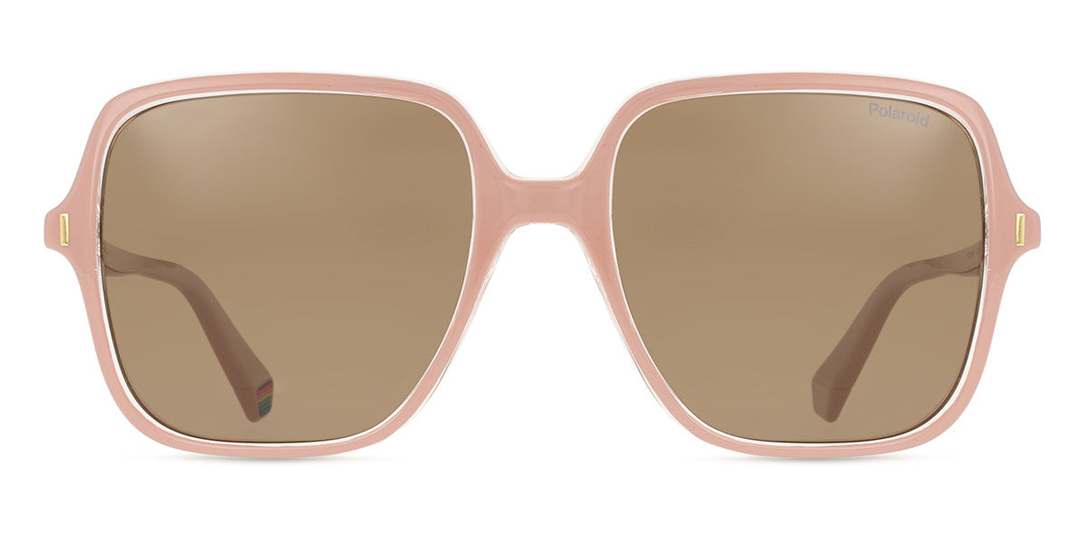 Polaroid PLD 6219/S Polarized 35J/SP, Pink frame, Brown lenses