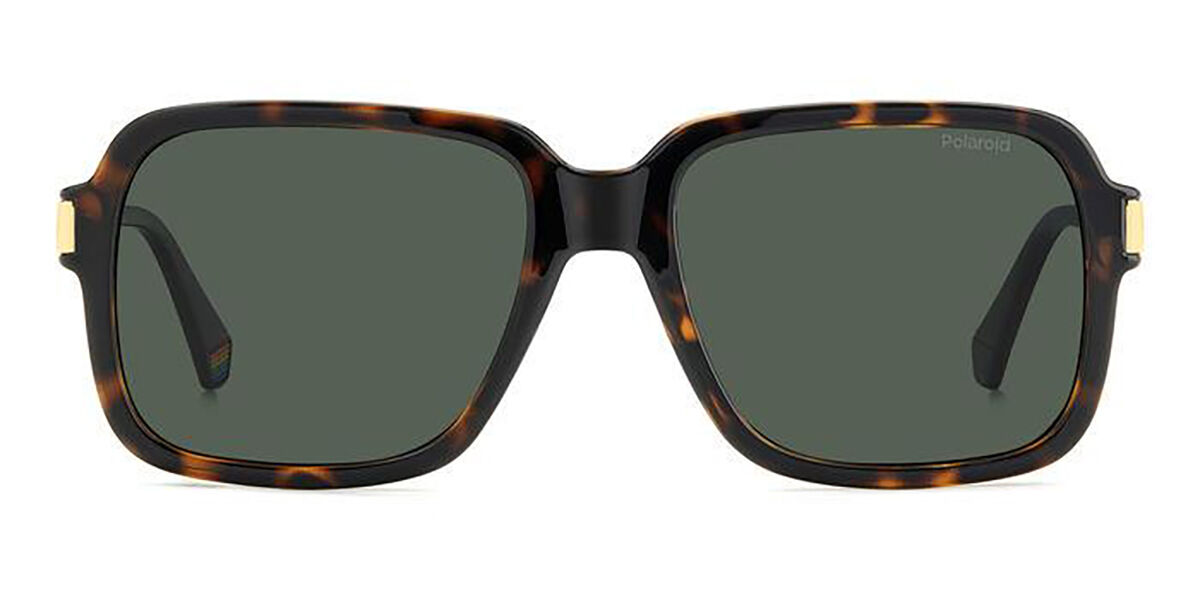 Polaroid PLD 6220/S/X Polarized 086/UC, Tortoiseshell frame, Green lenses