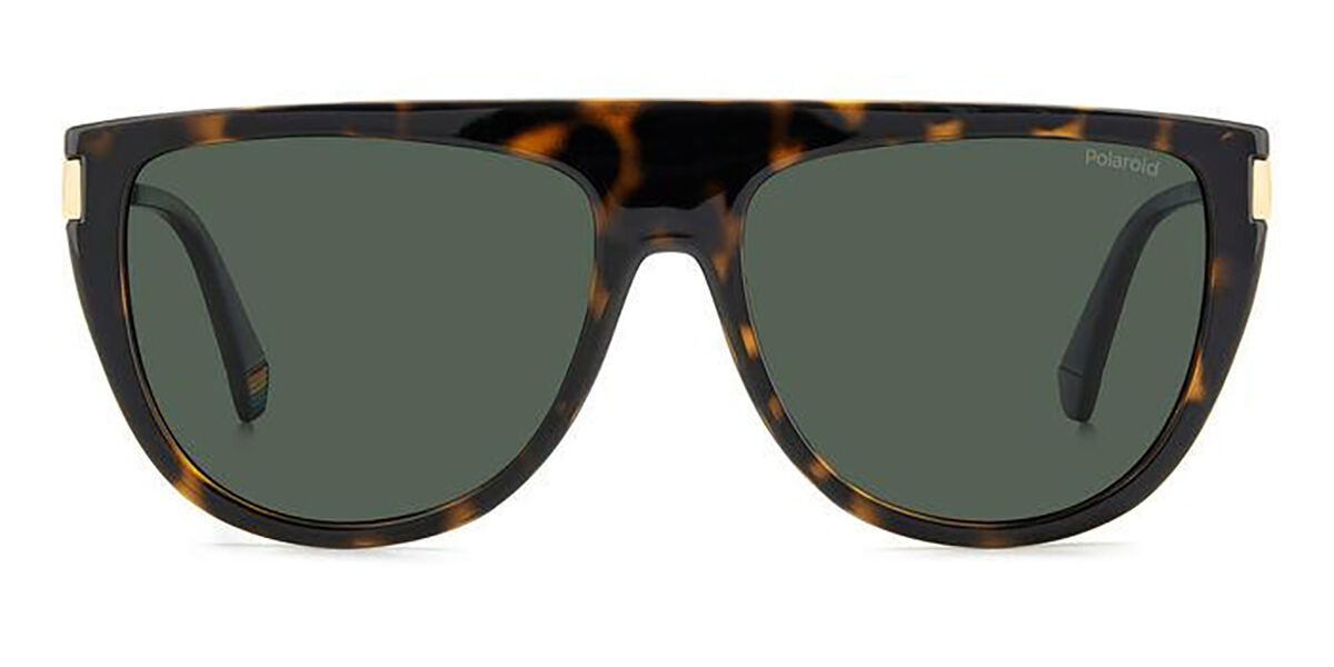 Polaroid PLD 6221/S/X Polarized 086/UC, Tortoiseshell frame, Green lenses