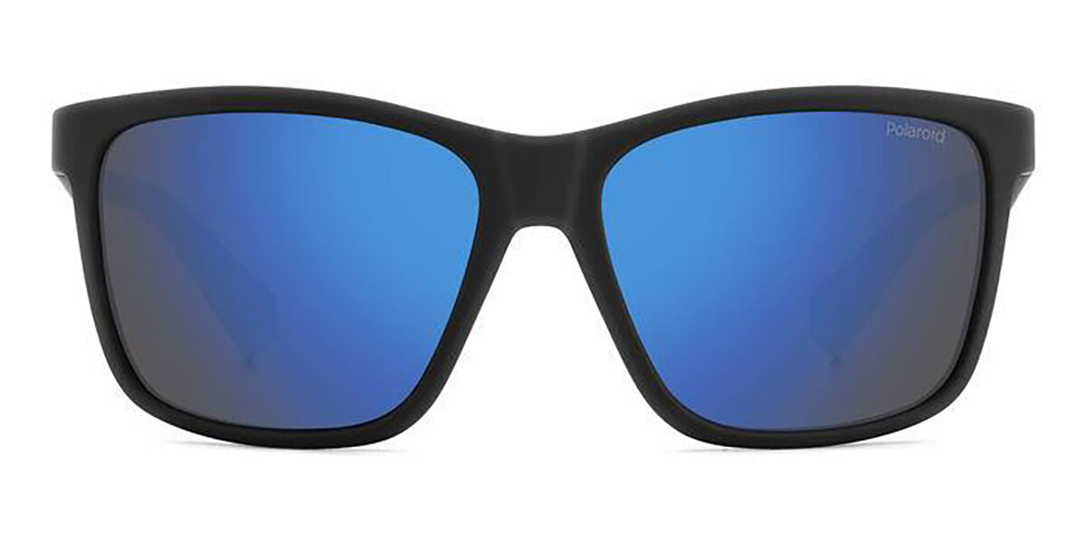 Polaroid PLD 8057/S Kids Polarized 003/5X, Black frame, Blue Mirror lenses