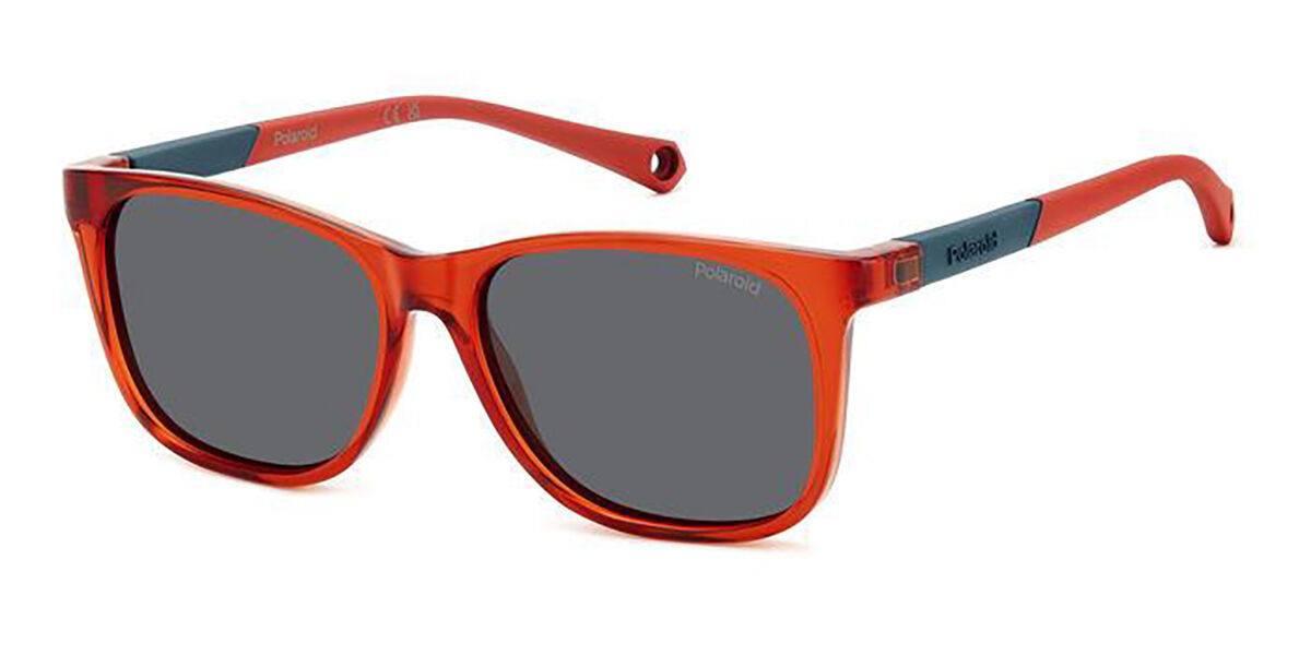 Polaroid PLD 8058/S Kids Polarized C9A/M9, Red frame, Grey lenses