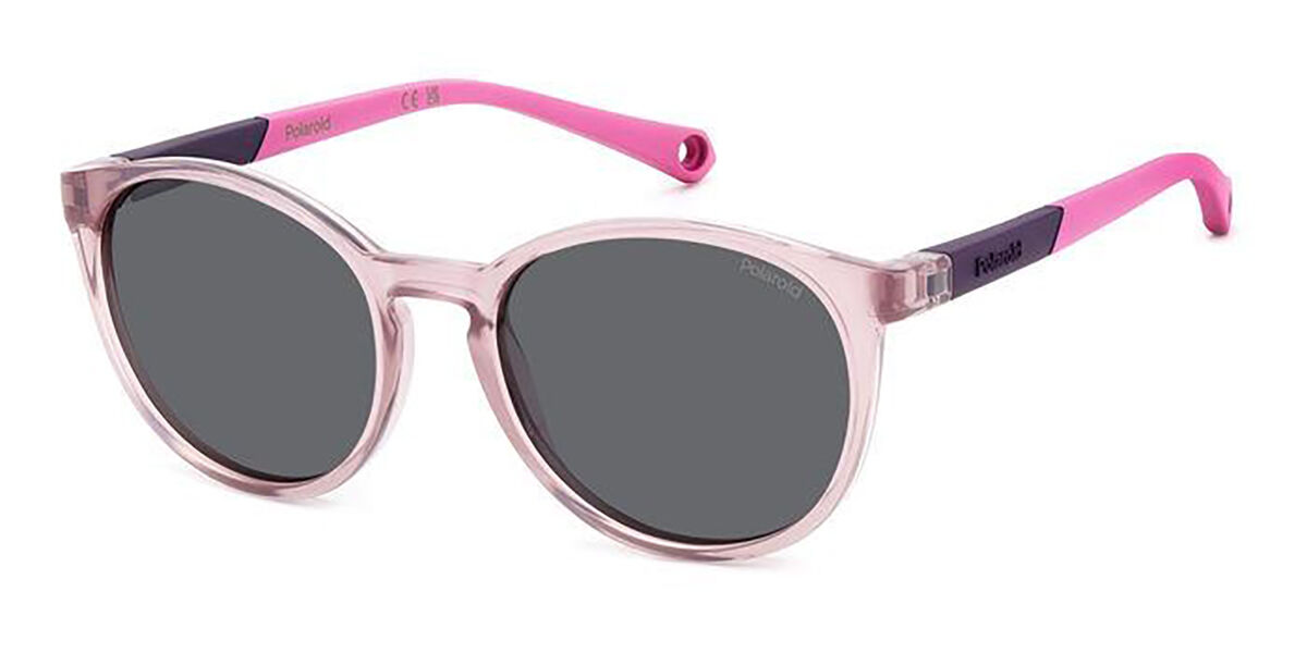 Polaroid PLD 8059/S Kids Polarized 35J/M9, Pink frame, Grey lenses