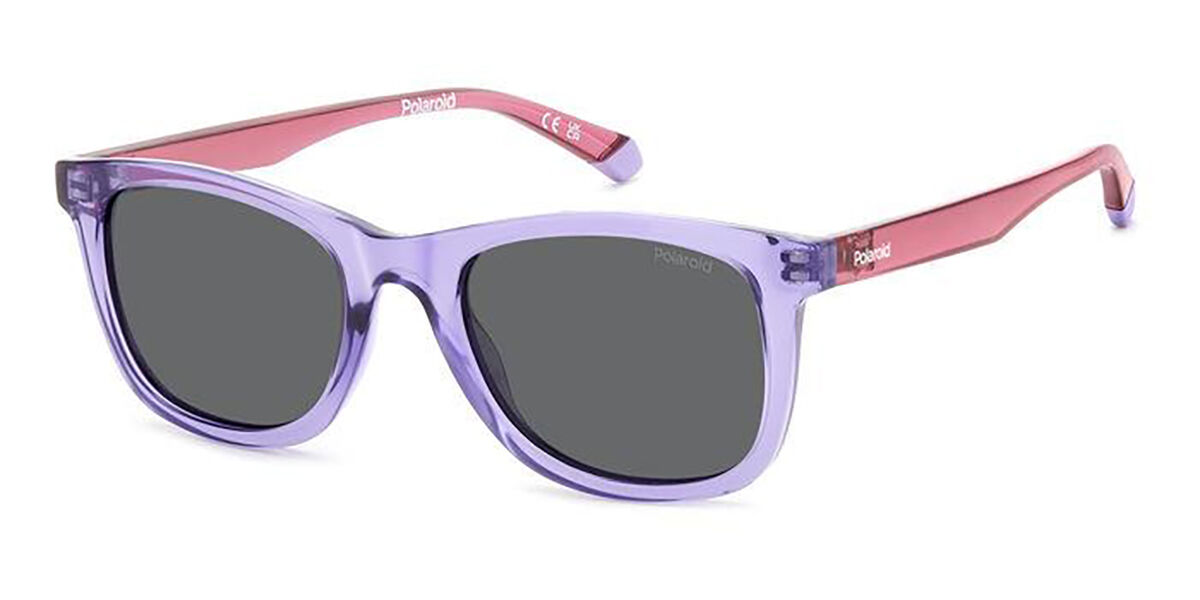 Polaroid PLD 8060/S Kids Polarized 789/M9, Purple frame, Grey lenses