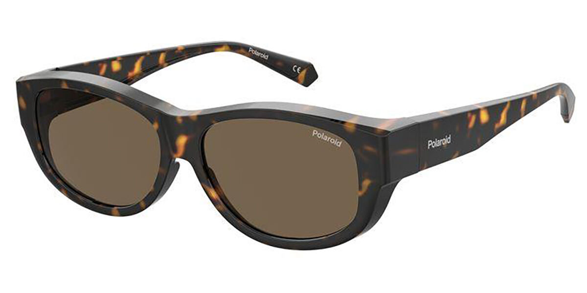 Polaroid PLD 9020/S Polarized 086/SP, Tortoiseshell frame, Brown lenses
