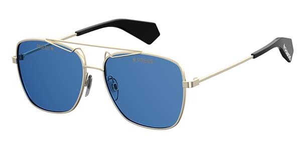 Polaroid PLD 6049/S/X Polarized 3YG/C3, Silver frame, Blue lenses