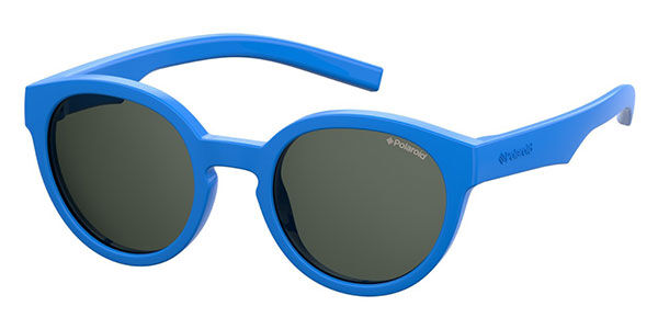Polaroid PLD 8019/S/SM Kids Polarized PJP/M9, Blue frame, Grey lenses