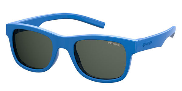 Polaroid PLD 8020/S/SM Kids Polarized PJP/M9, Blue frame, Grey lenses