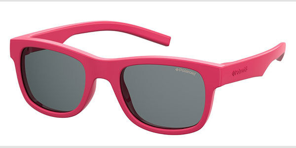 Polaroid PLD 8020/S/SM Kids Polarized 35J/M9, Pink frame, Grey lenses