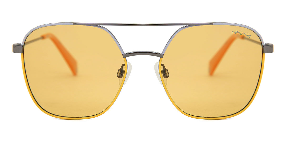 Polaroid PLD 6058/S Polarized 40G/HE, Grey frame, Yellow lenses