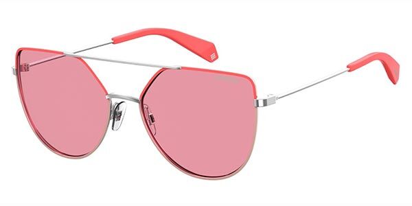 Polaroid PLD 6057/S Polarized 35J/0F, Pink frame, Pink lenses