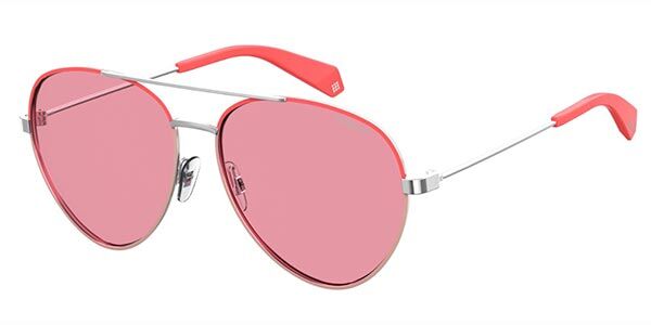 Polaroid PLD 6055/S Polarized 35J/0F, Pink frame, Pink lenses