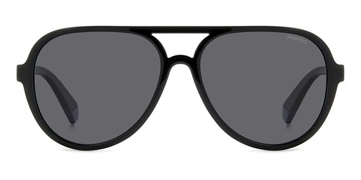 Polaroid PLD 8046/S/T Kids Polarized 807/M9, Black frame, Grey lenses