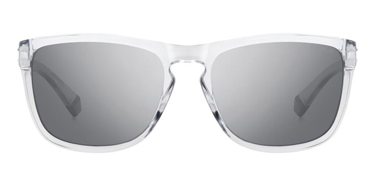 Polaroid PLD 2161/S Polarized 900/EX, Clear frame, Grey Silver Mirror lenses