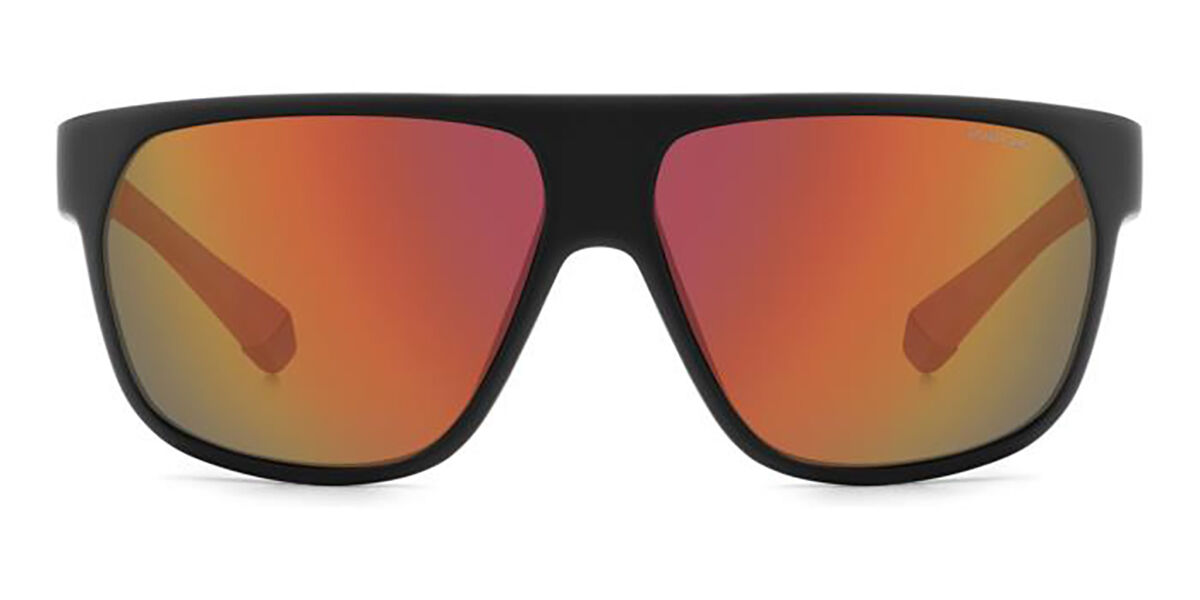 Polaroid PLD 7053/S Polarized BLX/OZ, Black frame, Red Multilayer Mirror lenses