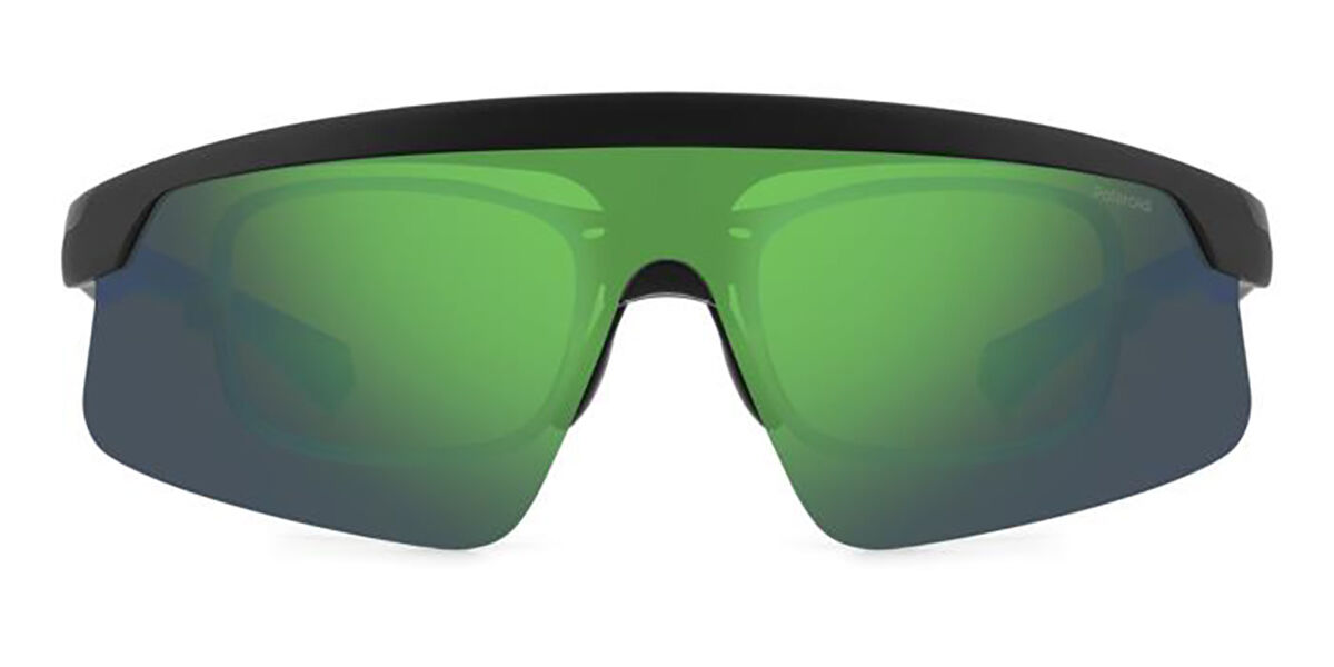 Polaroid PLD 7056/CI/S Polarized 3OL/5Z, Black frame, Green Mirror lenses