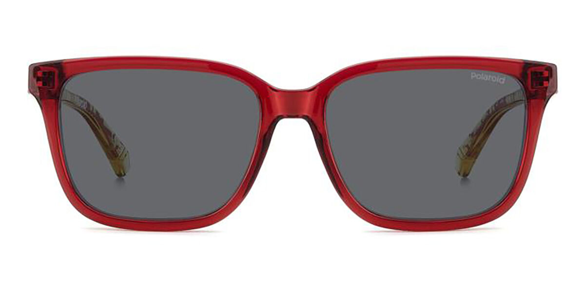 Polaroid PLD 8063/S Kids Polarized AHY/M9, Red frame, Grey lenses