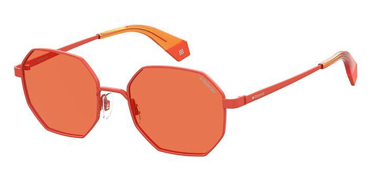 Polaroid PLD 6067/S 2M5/HE, Orange frame, Brown lenses