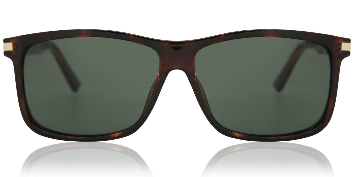 Polaroid PLD 2075/S/X Polarized 086/UC, Tortoiseshell frame, Green lenses