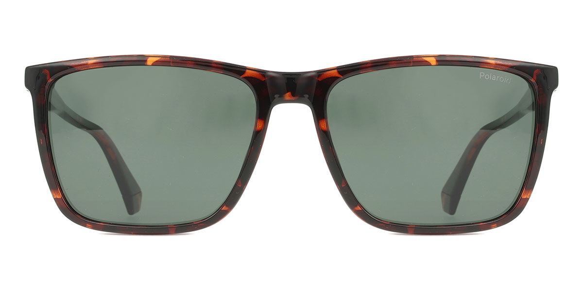 Polaroid PLD 4180/S Polarized 086/UC, Tortoiseshell frame, Green lenses