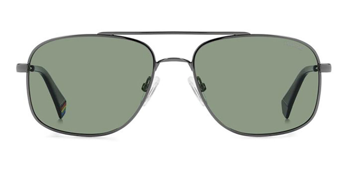 Polaroid PLD 6235/S/X Polarized ASR/UC, Grey frame, Green lenses