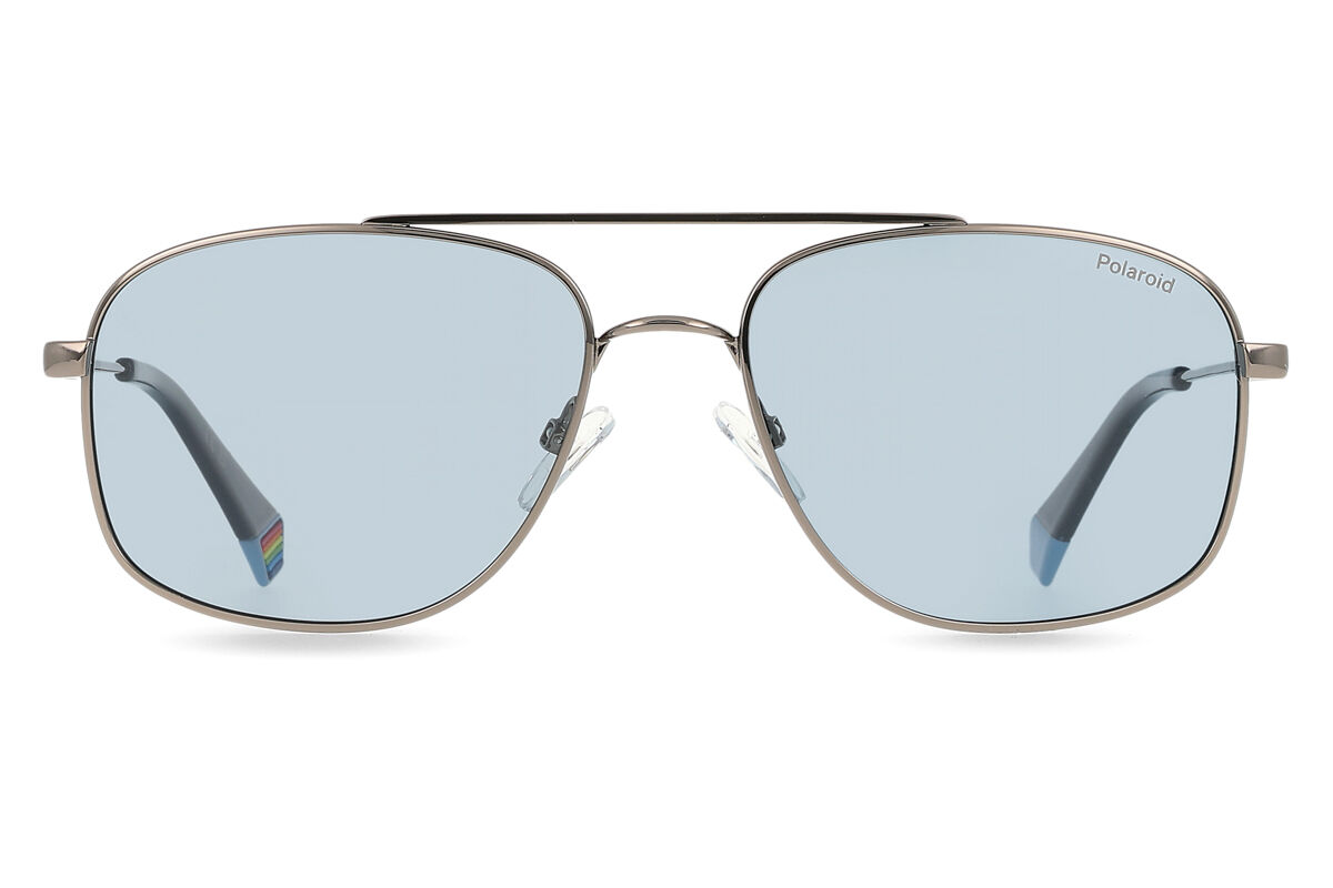 Polaroid PLD 6235/S/X Polarized V84/C3, Grey frame, Blue lenses