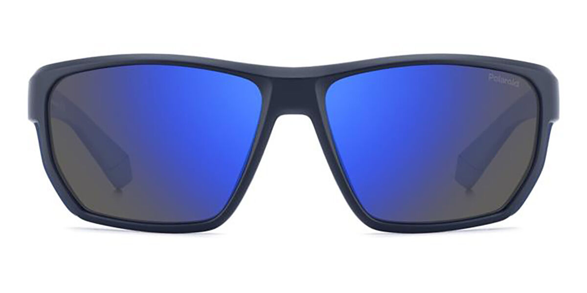 Polaroid PLD 7057/S Polarized FLL/5X, Blue frame, Blue Mirror lenses
