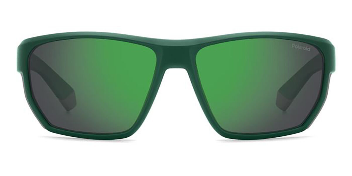 Polaroid PLD 7057/S Polarized PYW/5Z, Blue frame, Grey Green Mirror lenses