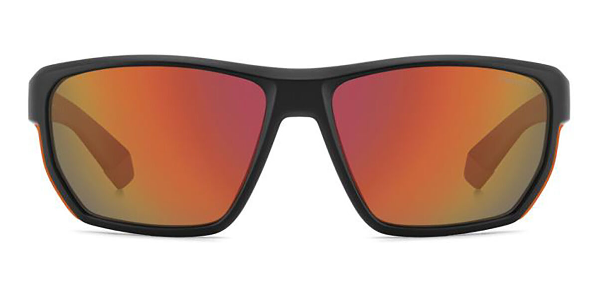 Polaroid PLD 7057/S Polarized RC2/OZ, Black frame, Red Multilayer Mirror lenses