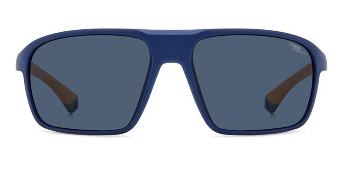 Polaroid PLD 7058/S Polarized FLL/7I, Blue frame, Blue High Contrast lenses