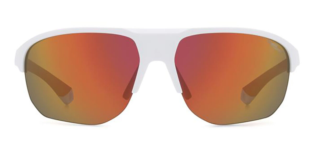 Polaroid PLD 7059/S Polarized 6HT/BG, White frame, Red Multilayer Mirror Highcontrast lenses