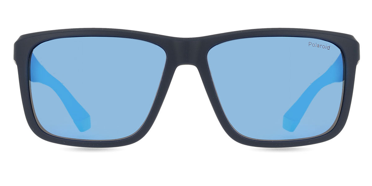 Polaroid PLD 2164/S Polarized FLL/5X, Blue Eco-Friendly frame, Blue Mirror lenses